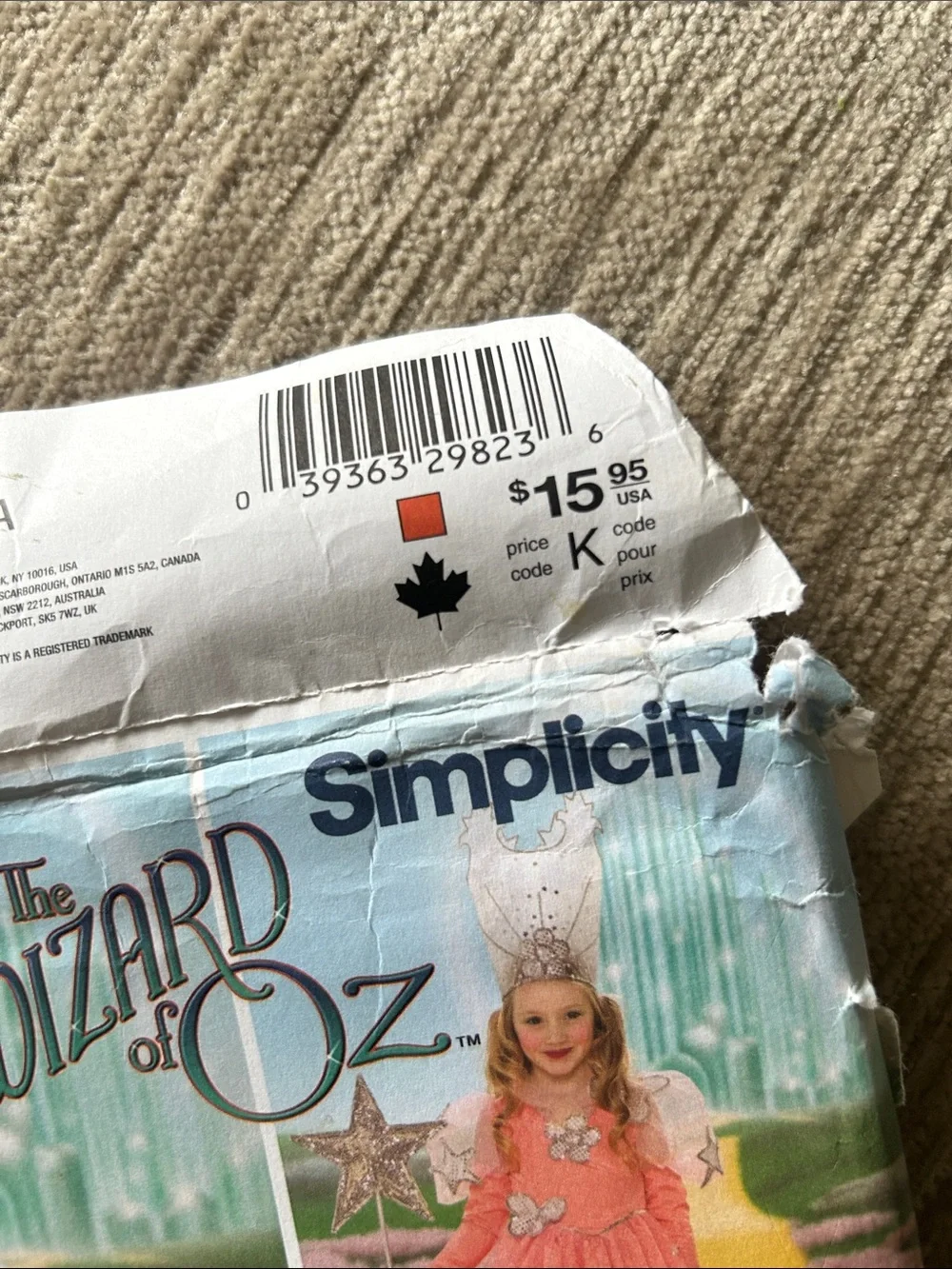 Simplicity uncut vintage